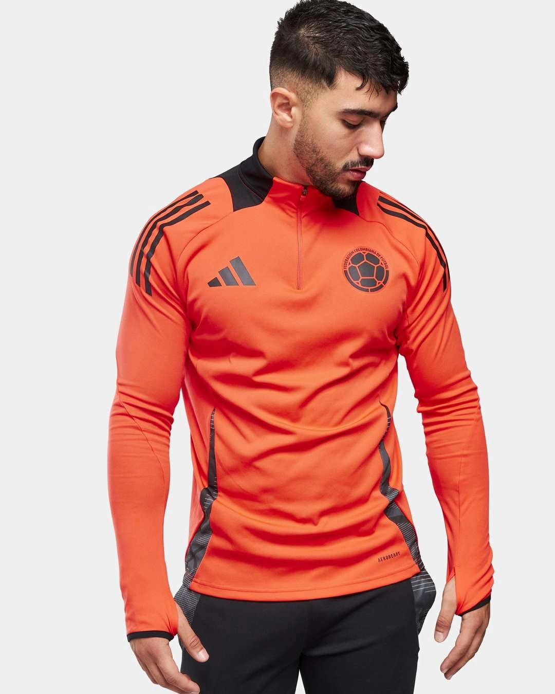 Haut d'entrainement Colombie 2024 - Orange/Noir