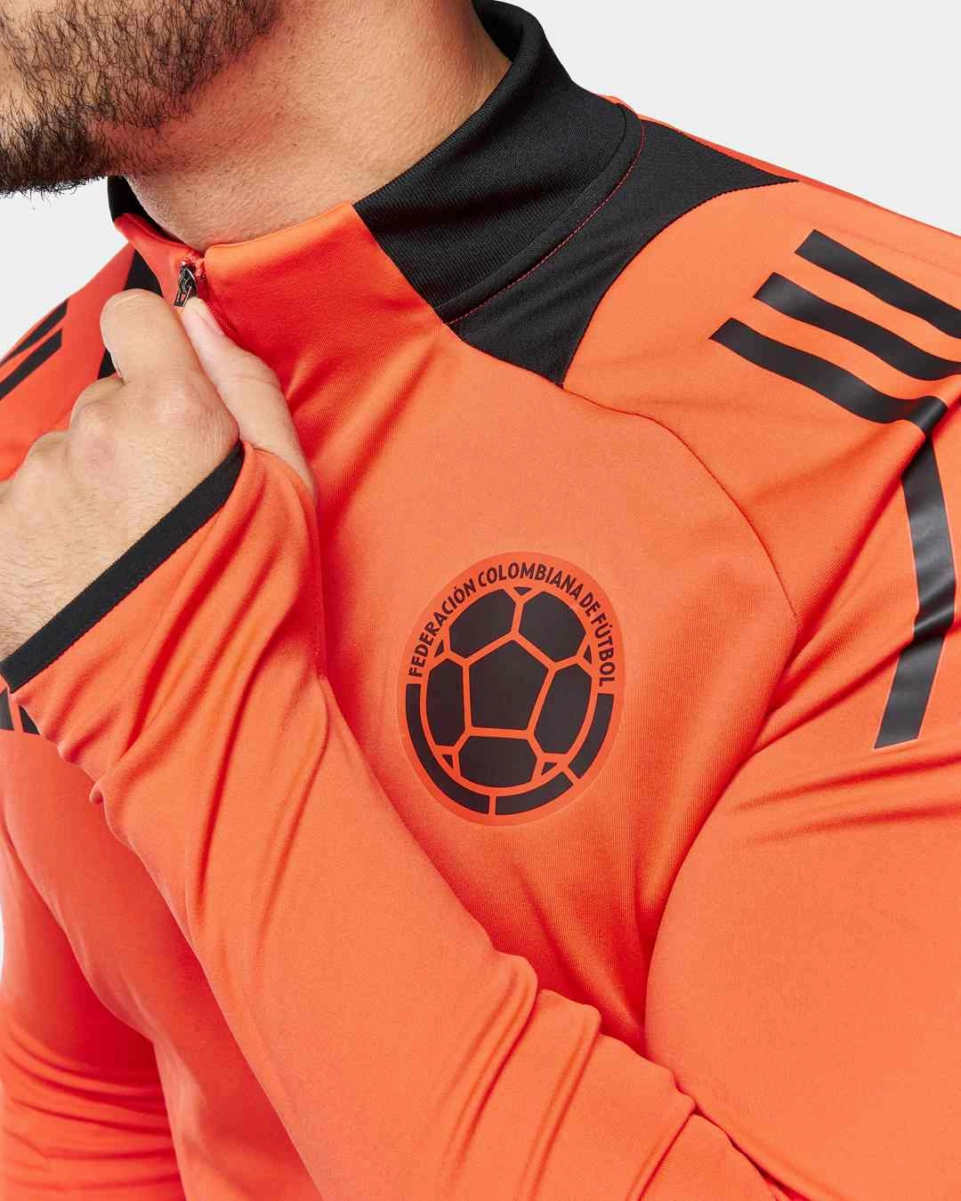Haut d'entrainement Colombie 2024 - Orange/Noir