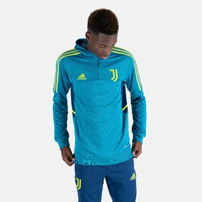 Haut d'entrainement à capuche Juventus 2022/2023 - Bleu/Vert