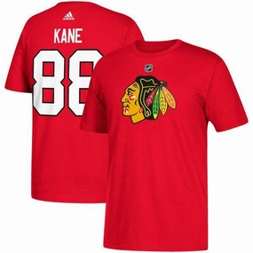 Men's Chicago Blackhawks Patrick Kane Adidas Name & Number T-Shirt
