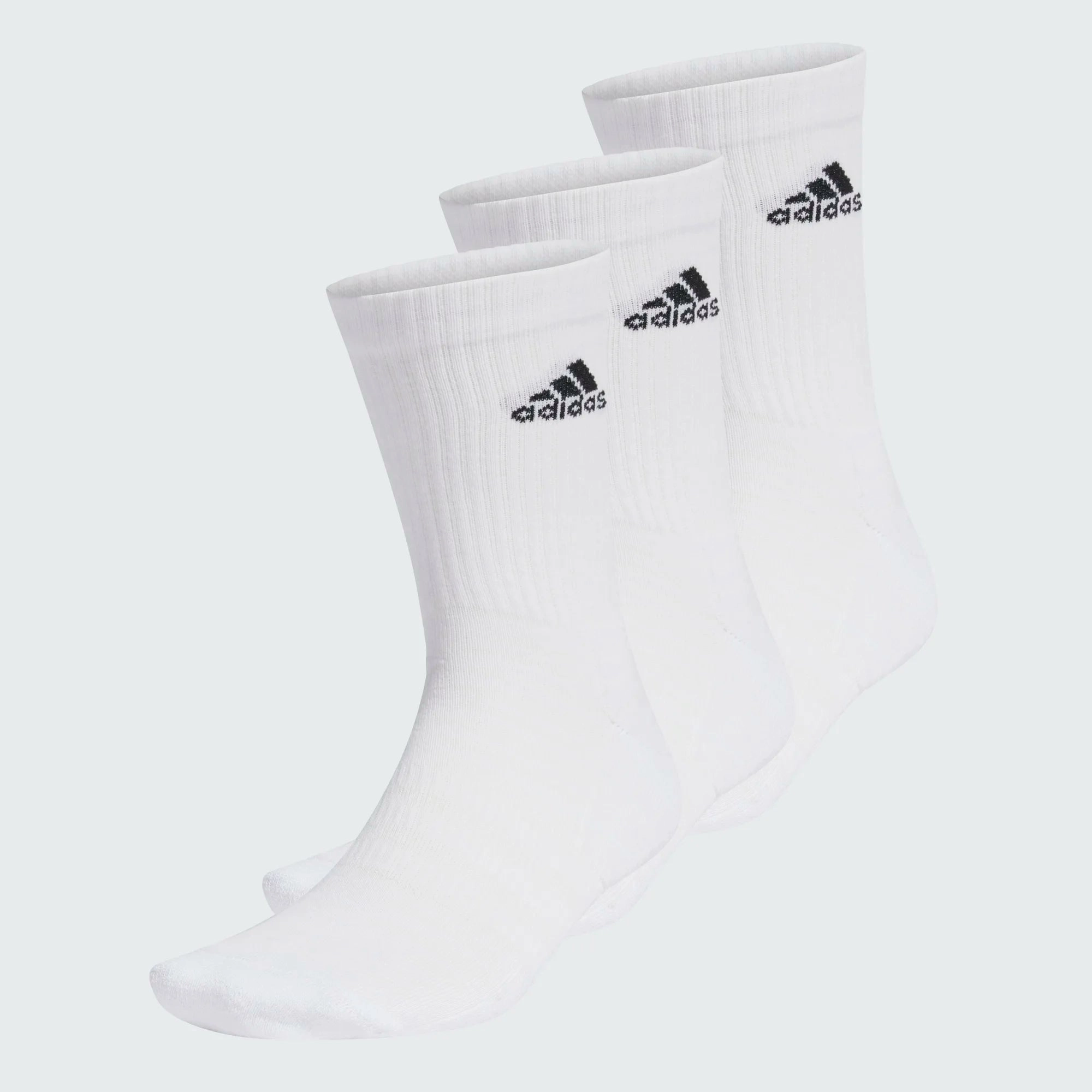 Pack 3 paires de chaussettes Adidas 3/4 - Blanc