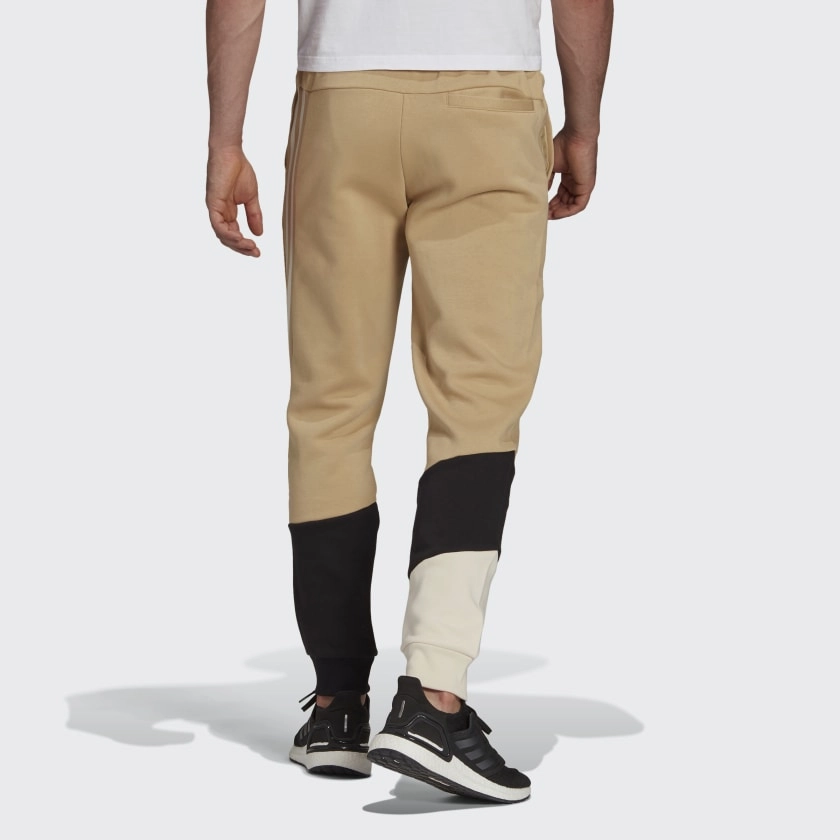 Pantalon Adidas Sportswear Colorblock - Beige/Noir