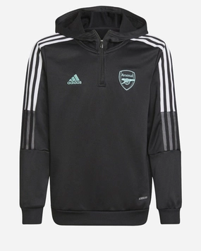 Sweat Zippé Arsenal Tiro Junior 2022 - Noir/Blanc/Vert