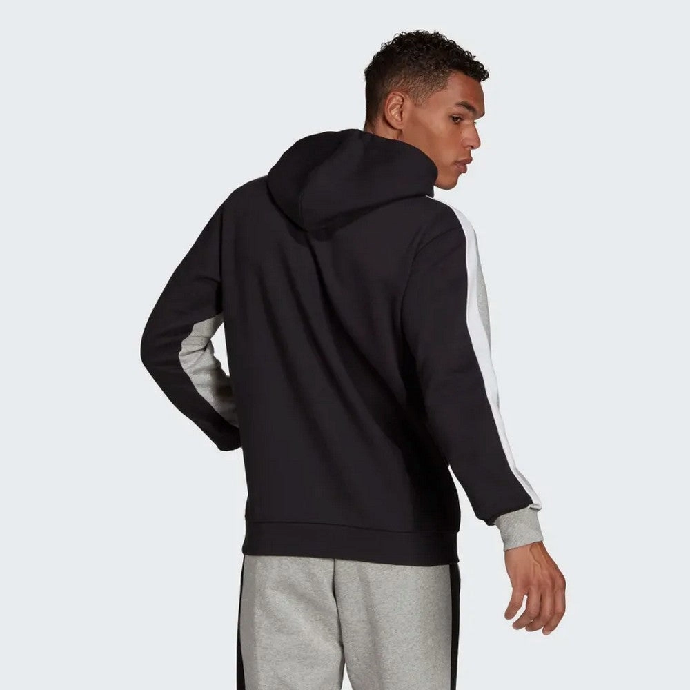 Sweat à capuche Adidas Essentials Colorblock - Gris/Noir