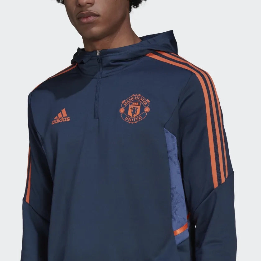 Sweat à capuche Manchester United Condivo 2022/2023 - Bleu/Orange