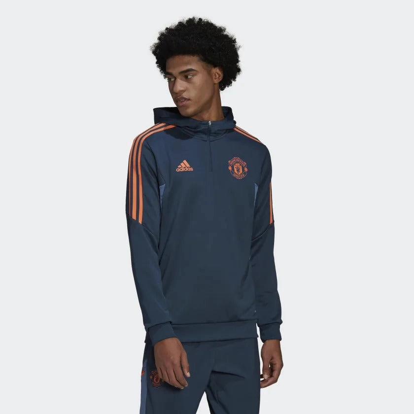 Sweat à capuche Manchester United Condivo 2022/2023 - Bleu/Orange