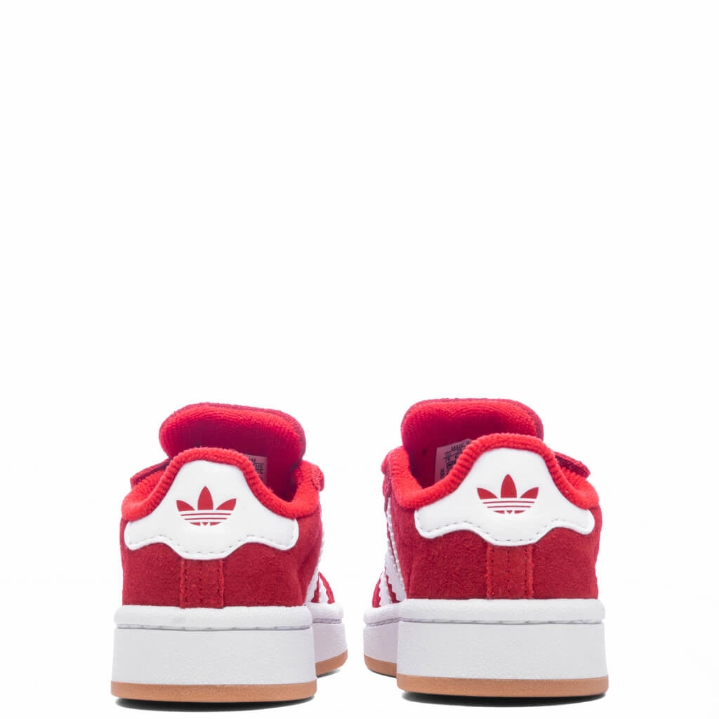 Toddlers Campus 00s Comfort Elastic Lace - Better Scarlet/Cloud White