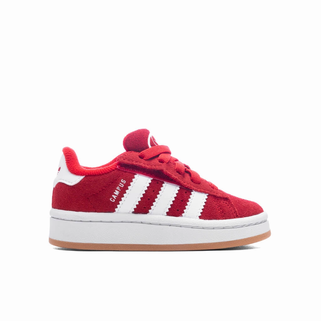 Toddlers Campus 00s Comfort Elastic Lace - Better Scarlet/Cloud White