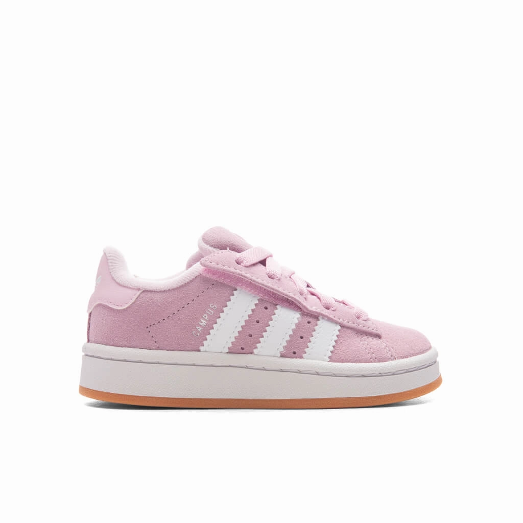 Toddlers Campus 00s Comfort Elastic Lace - Clear Pink/Cloud White/Gum