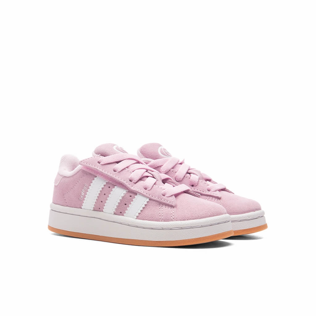 Toddlers Campus 00s Comfort Elastic Lace - Clear Pink/Cloud White/Gum