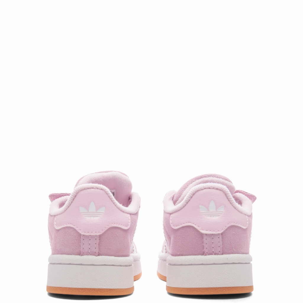 Toddlers Campus 00s Comfort Elastic Lace - Clear Pink/Cloud White/Gum