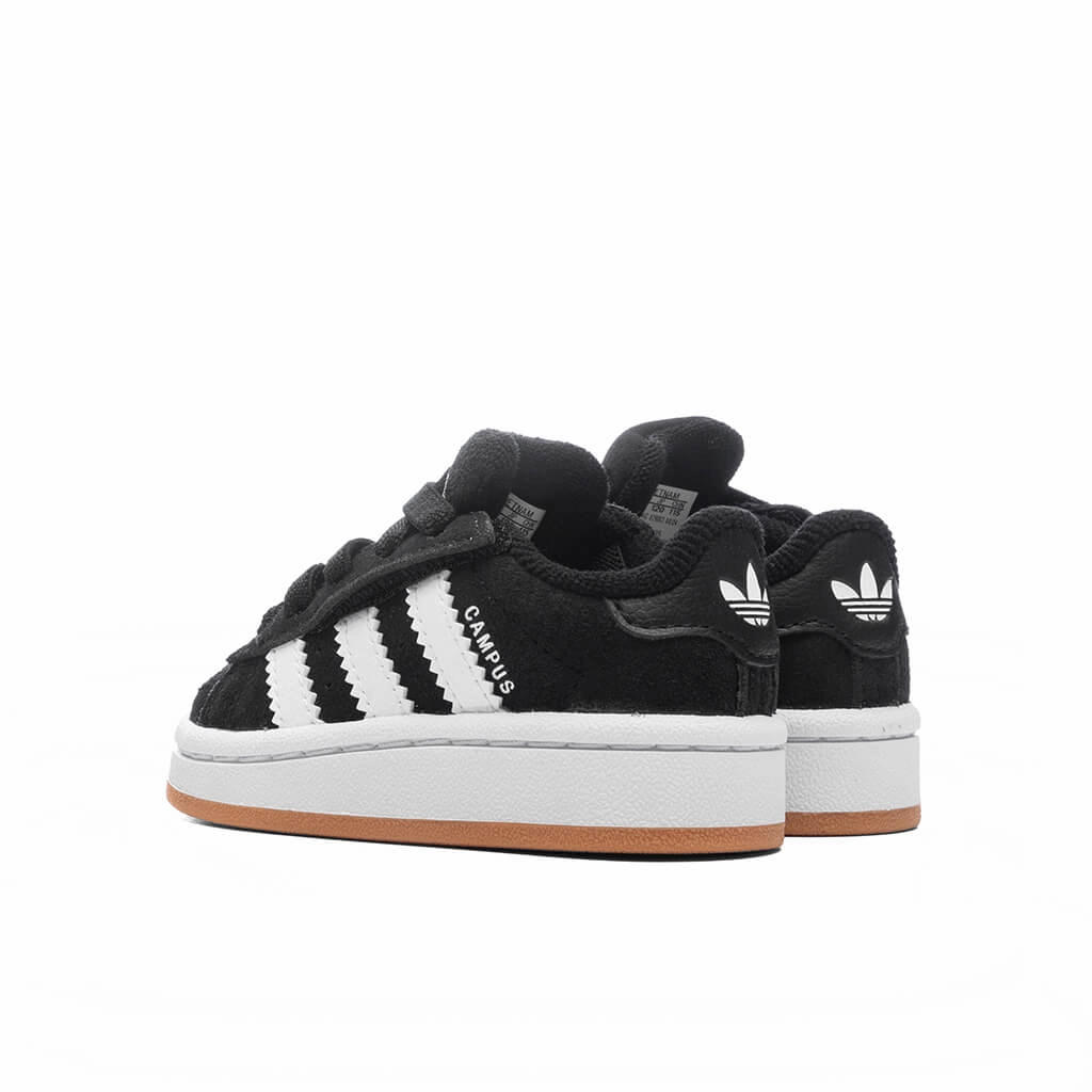 Toddlers Campus 00s Comfort Elastic Lace -  Core Black/Cloud White/Gum