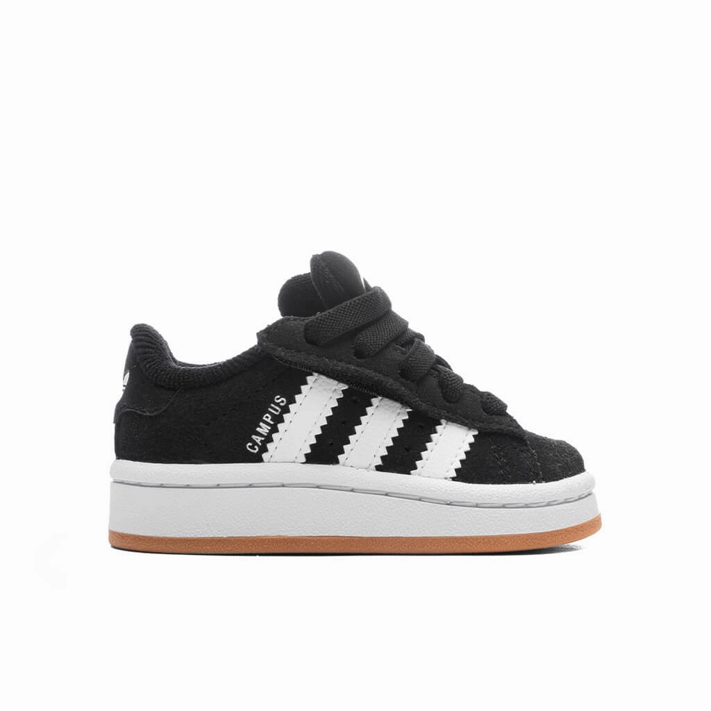 Toddlers Campus 00s Comfort Elastic Lace -  Core Black/Cloud White/Gum