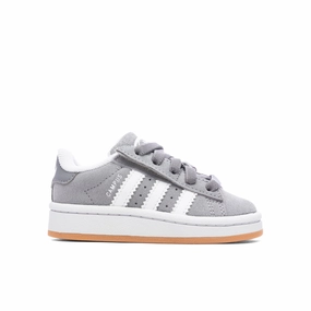 Toddlers Campus 00s Comfort Elastic Lace - Grey Three/Cloud White/Gum