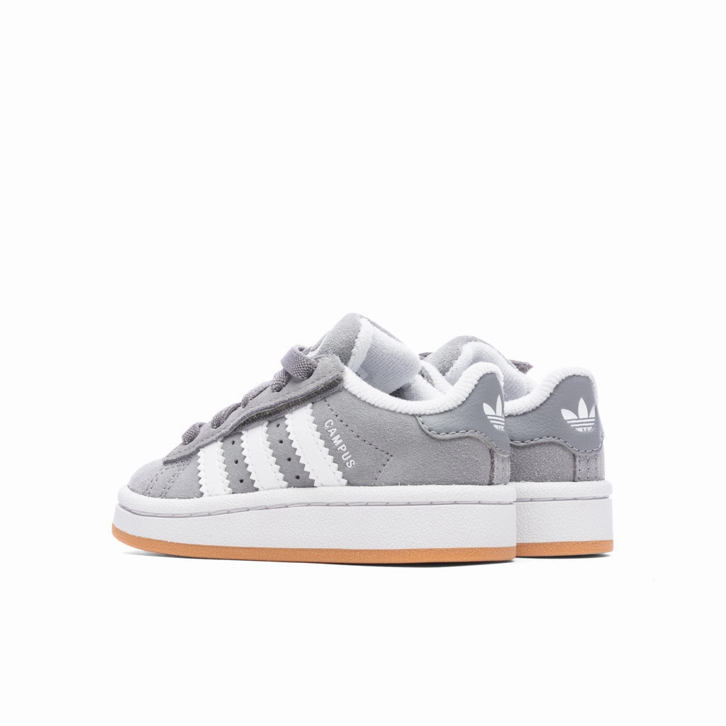 Toddlers Campus 00s Comfort Elastic Lace - Grey Three/Cloud White/Gum