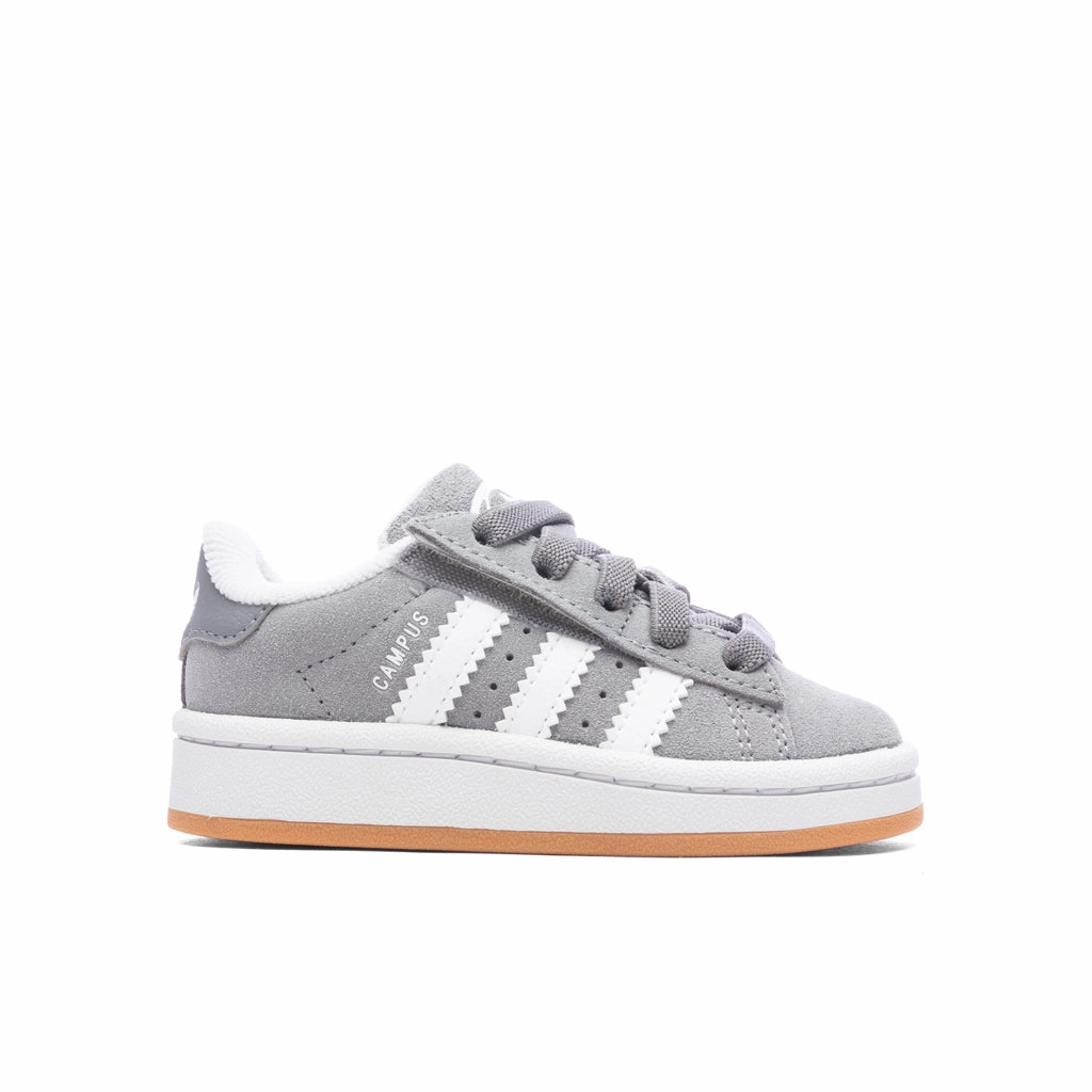 Toddlers Campus 00s Comfort Elastic Lace - Grey Three/Cloud White/Gum