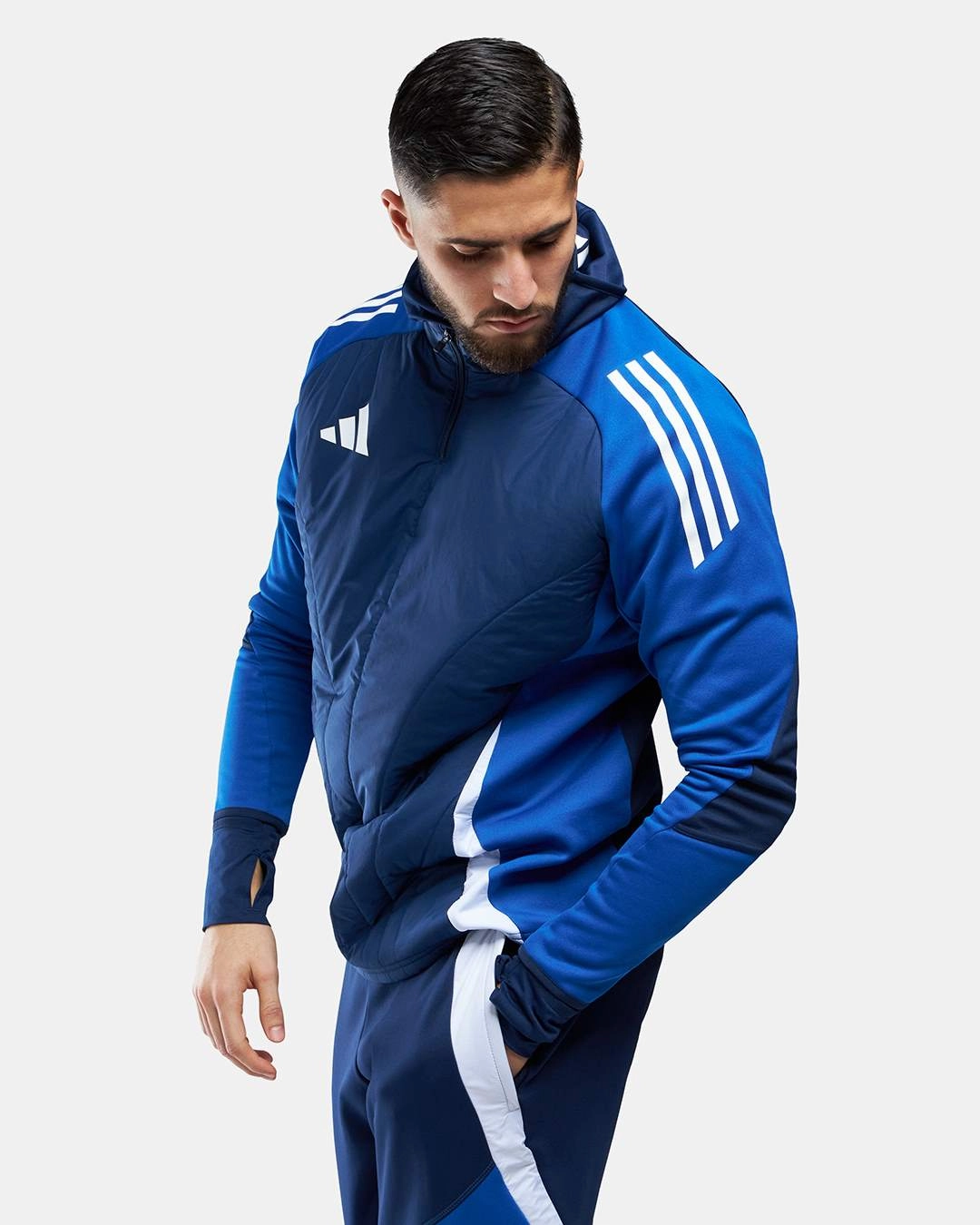 Veste Adidas Cagoule Intégrée - Bleu