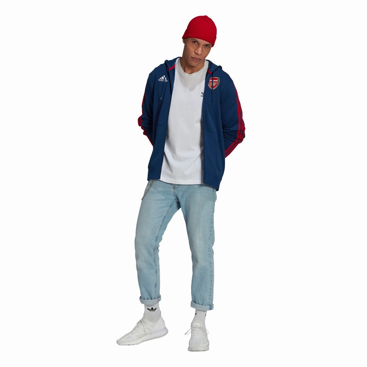 Veste Capuche Arsenal 2021/2022 - Bleu/Rouge
