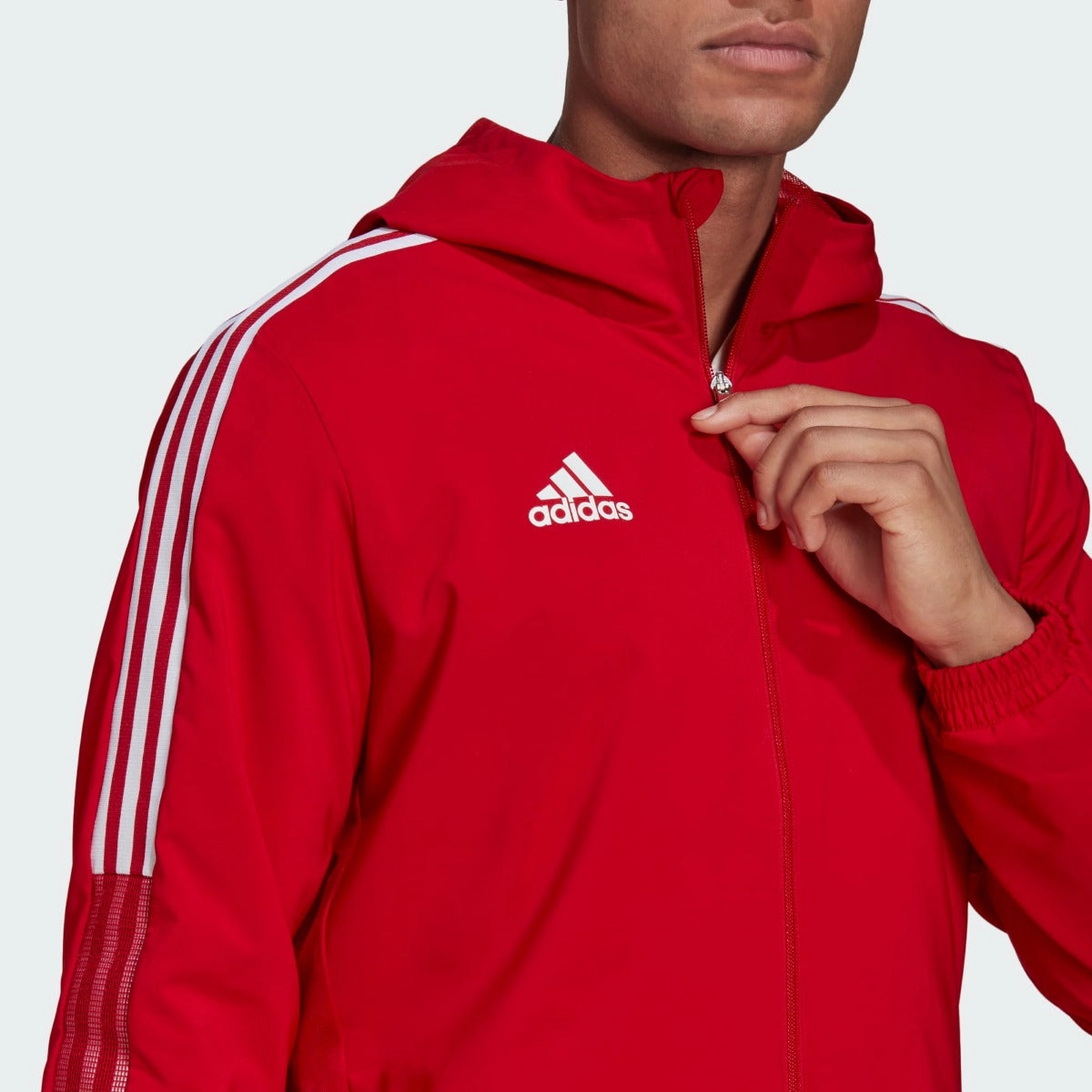 Veste Coupe-Vent Adidas Tiro 21 - Rouge/Blanc