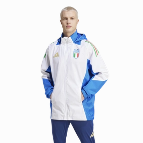 Veste Coupe-Vent Italie 2024 - Blanc/Bleu