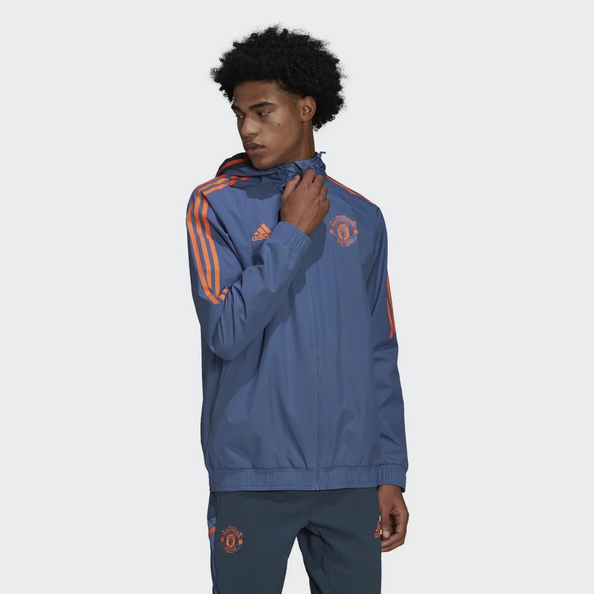Veste Coupe-Vent Manchester United 2022/2023 - Bleu/Orange