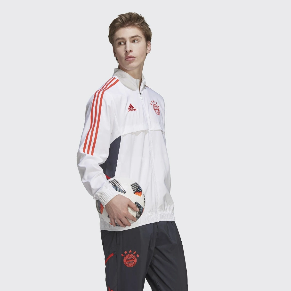 Veste de survêtement Bayern Munich 2022/2023 - Blanc/Rouge/Noir