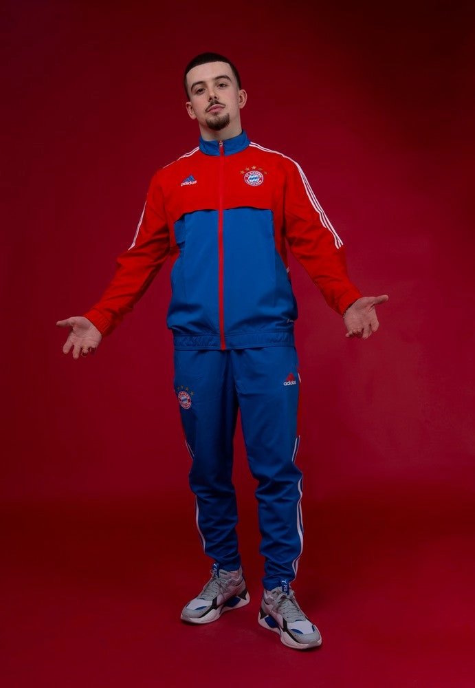 Veste de survêtement Bayern Munich 2022/2023 - Rouge/Bleu