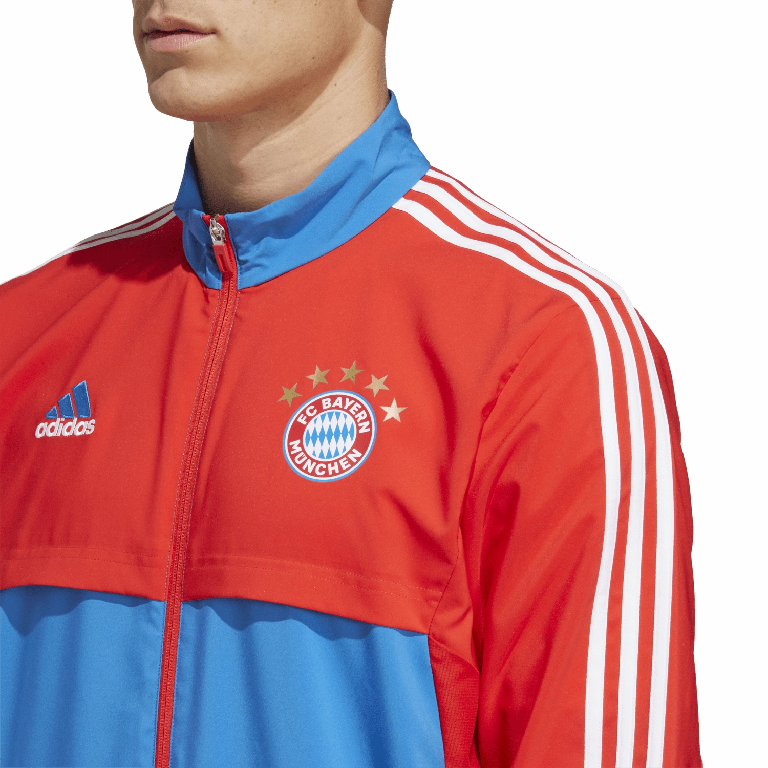 Veste de survêtement Bayern Munich 2022/2023 - Rouge/Bleu