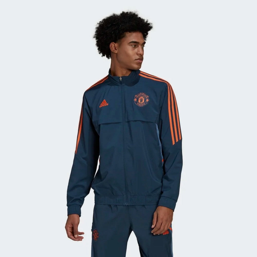 Veste de survêtement Manchester United 2022/2023 - Bleu/Orange
