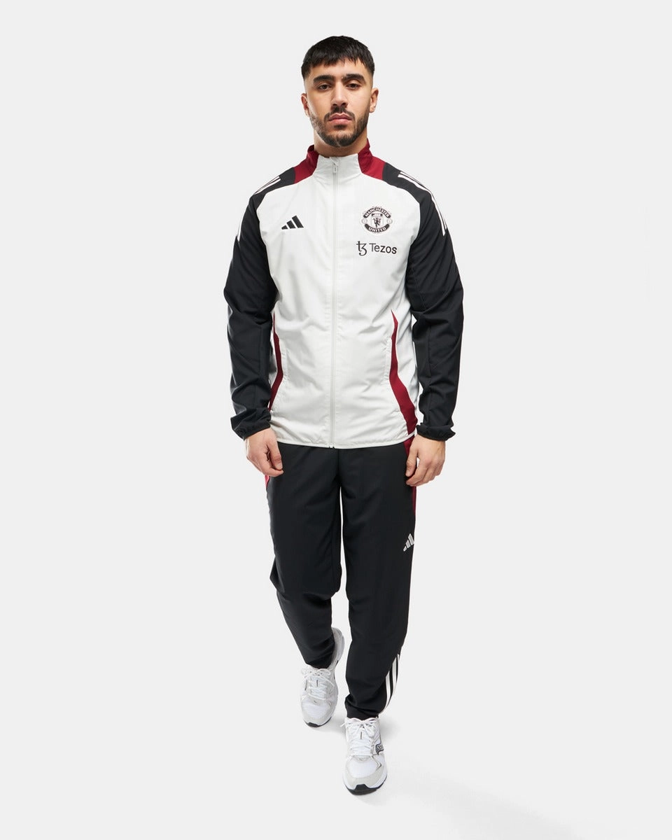 Veste de survêtement Manchester United 2024/2025 - Blanc/Noir