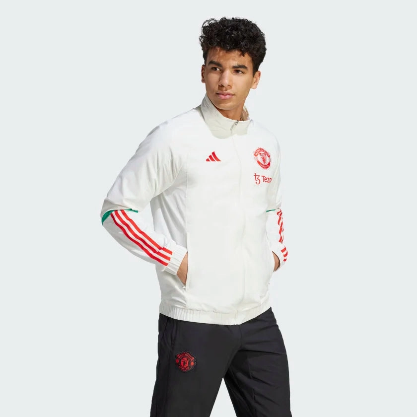 Veste de survêtement Manchester United - Blanc/Rouge/Vert