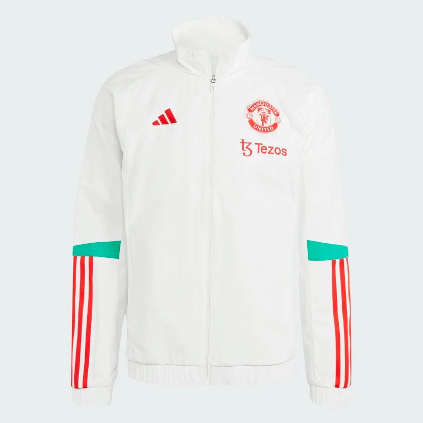 Veste de survêtement Manchester United - Blanc/Rouge/Vert