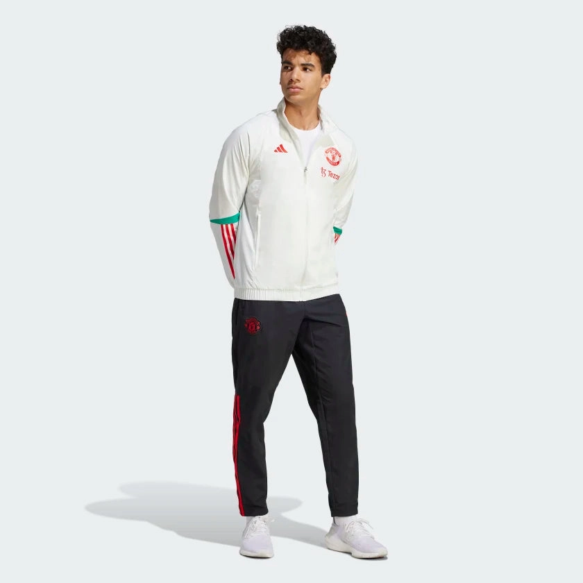 Veste de survêtement Manchester United - Blanc/Rouge/Vert