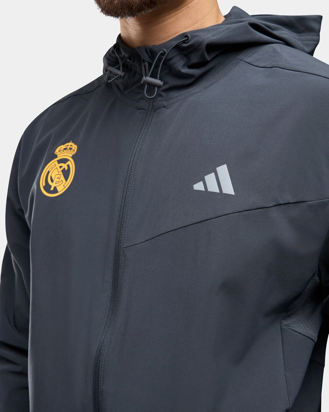 Veste de survêtement Real Madrid 2024/2025 - Gris Anthracite