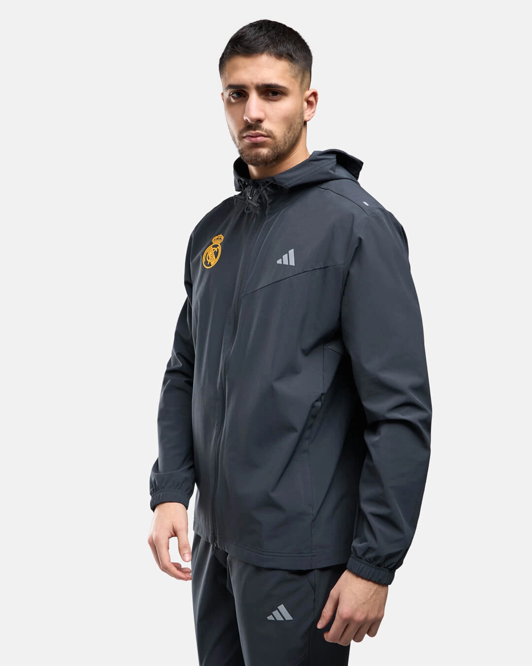 Veste de survêtement Real Madrid 2024/2025 - Gris Anthracite