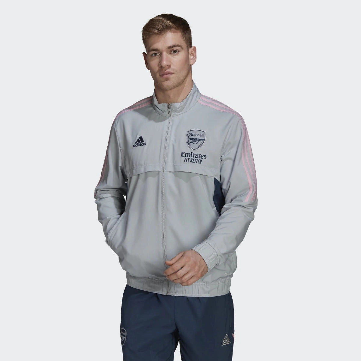 Veste survêtement Arsenal Condivo 2022/2023 - Gris/Rose