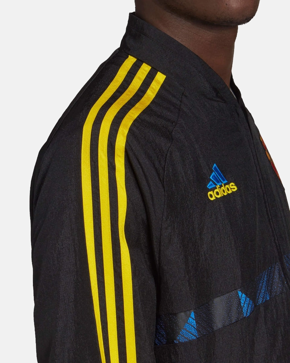 Veste Survêtement Manchester United Icon 2021/2022 - Noir/Bleu/Jaune