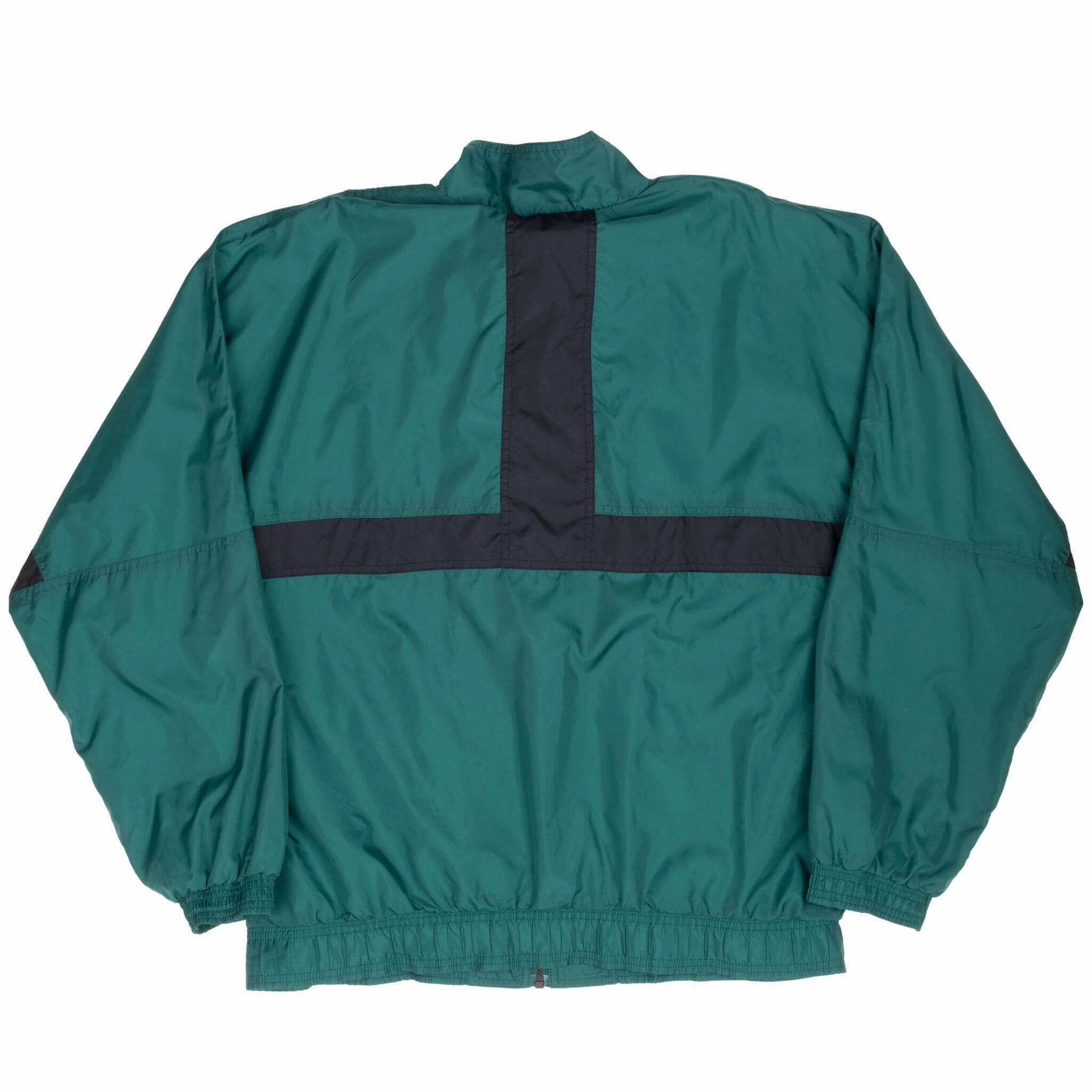 VINTAGE ADIDAS GREEN WINDBREAKER JACKET 1990S LARGE