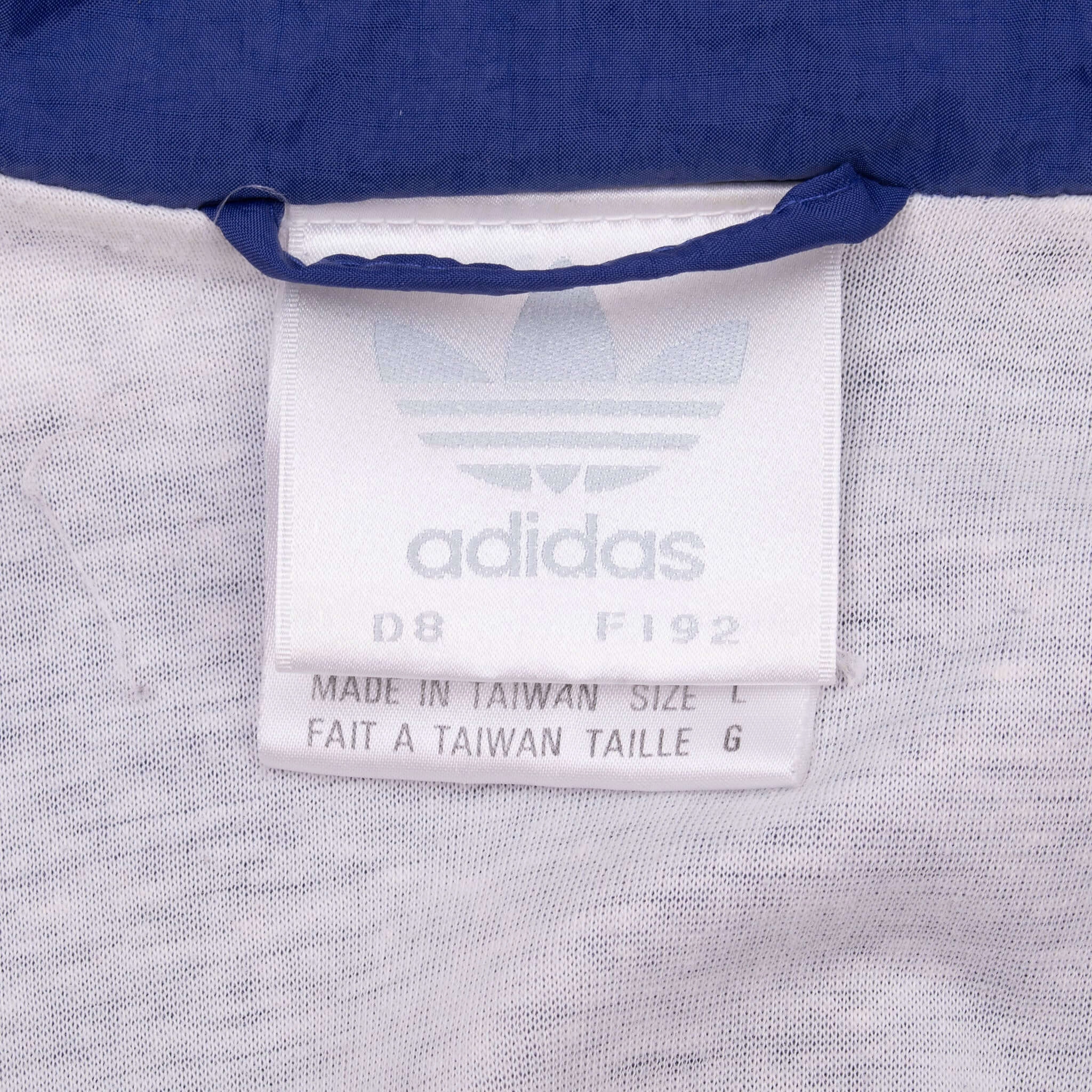 VINTAGE ADIDAS GREY WINDBREAKER JACKET 1990S LARGE