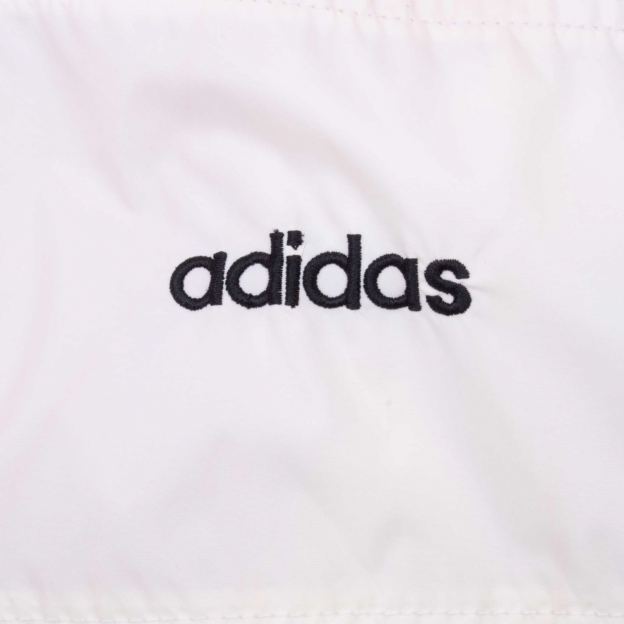 VINTAGE ADIDAS RED & WHITE WINDBREAKER JACKET 1990S LARGE