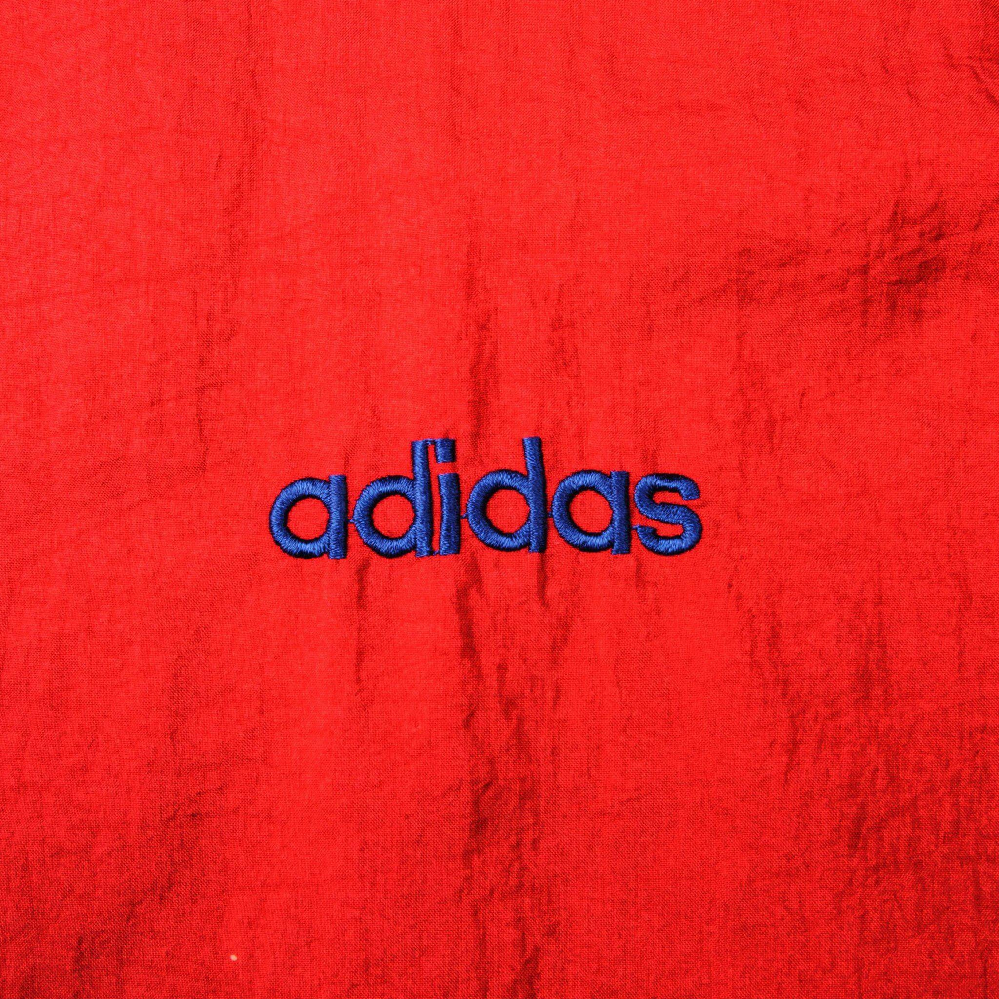 VINTAGE ADIDAS WINDBREAKER NYLON JACKET SIZE XL 1990s