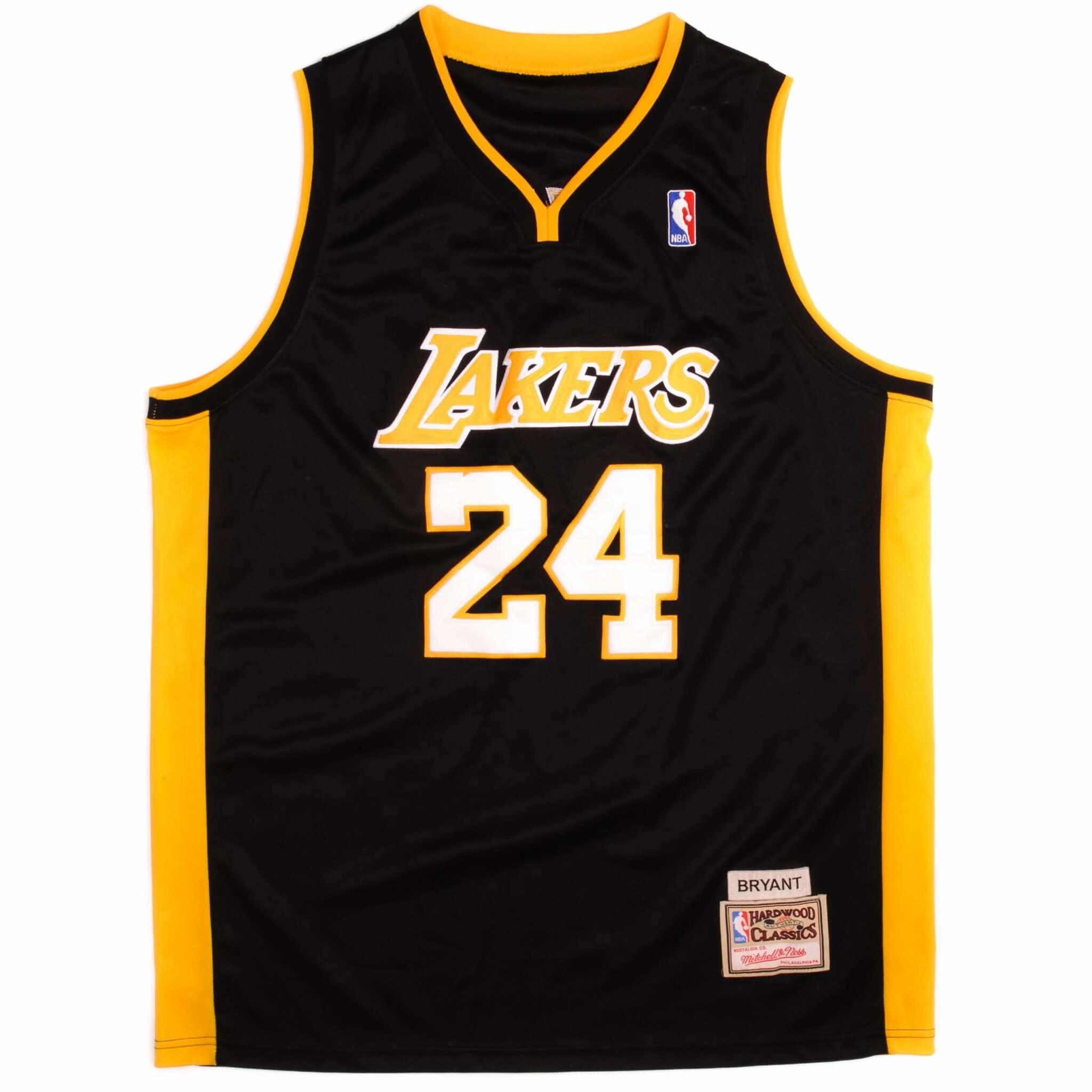 VINTAGE HARDWOOD CLASSICS NBA LAKERS 24 BRYANT JERSEY SIZE 2XL