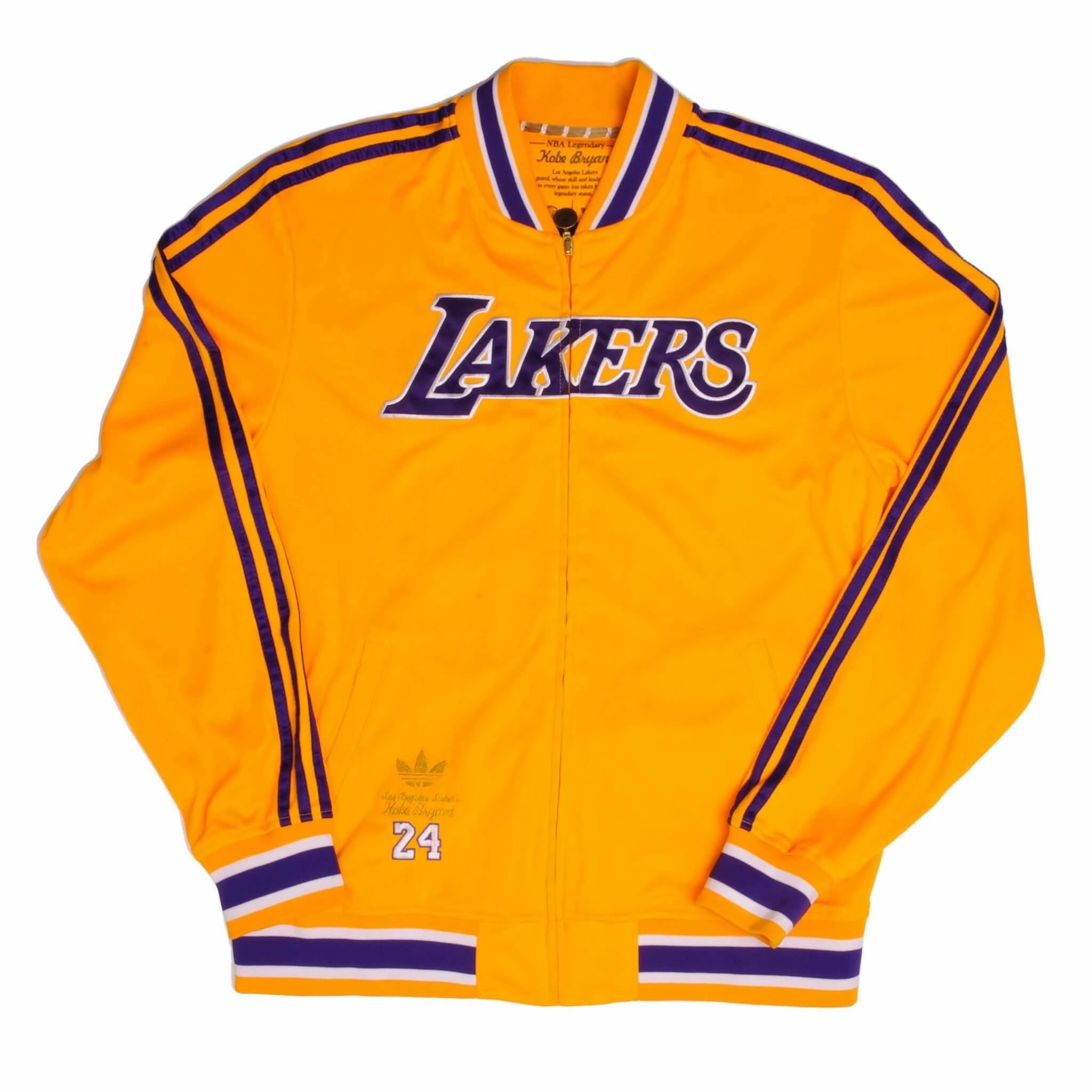 VINTAGE NBA ADIDAS LOS ANGELES LAKERS KOBE BRYANT TRACKSUIT JACKET LARGE