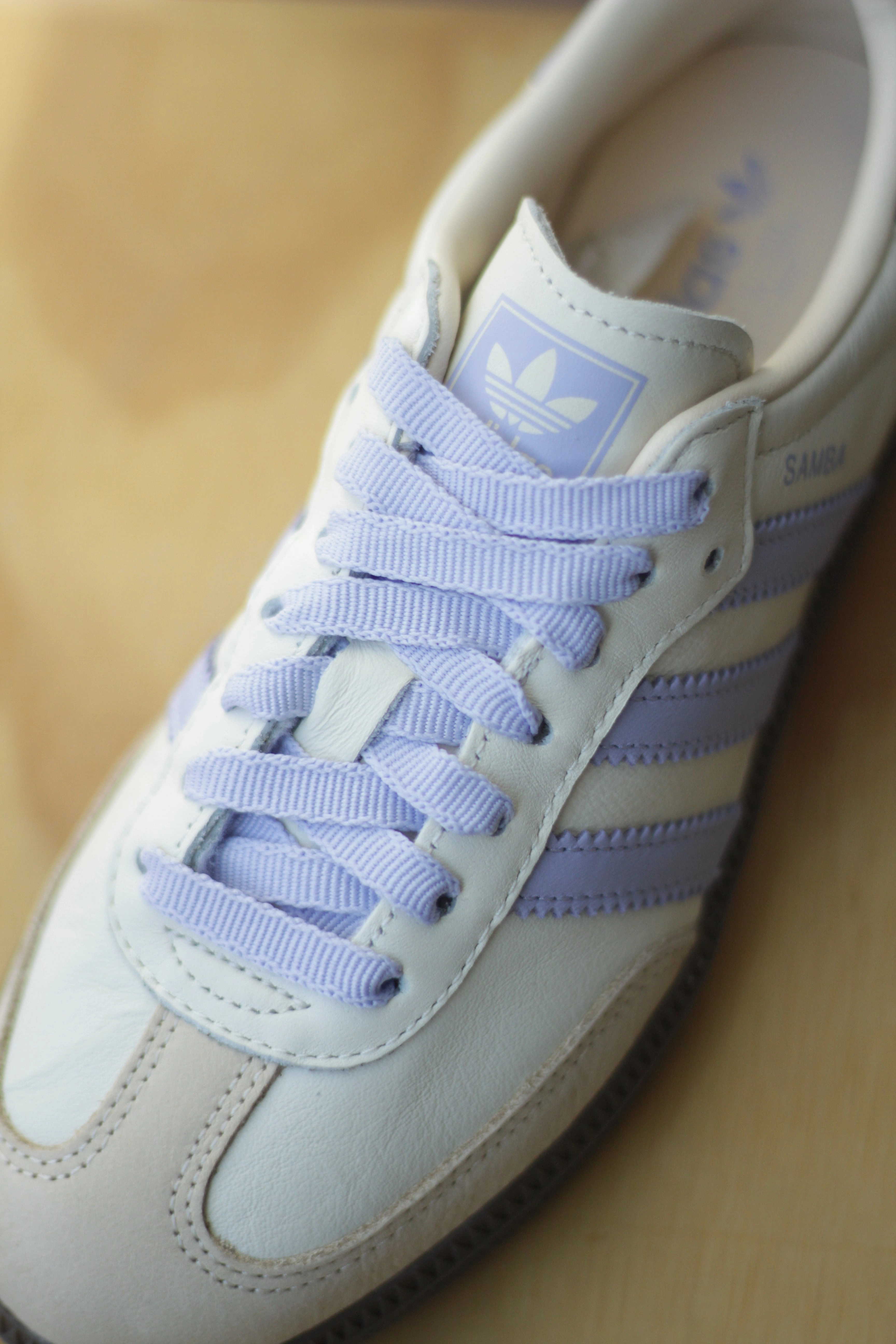 W SAMBA OG CREAM WHITE/VIOLET TONE