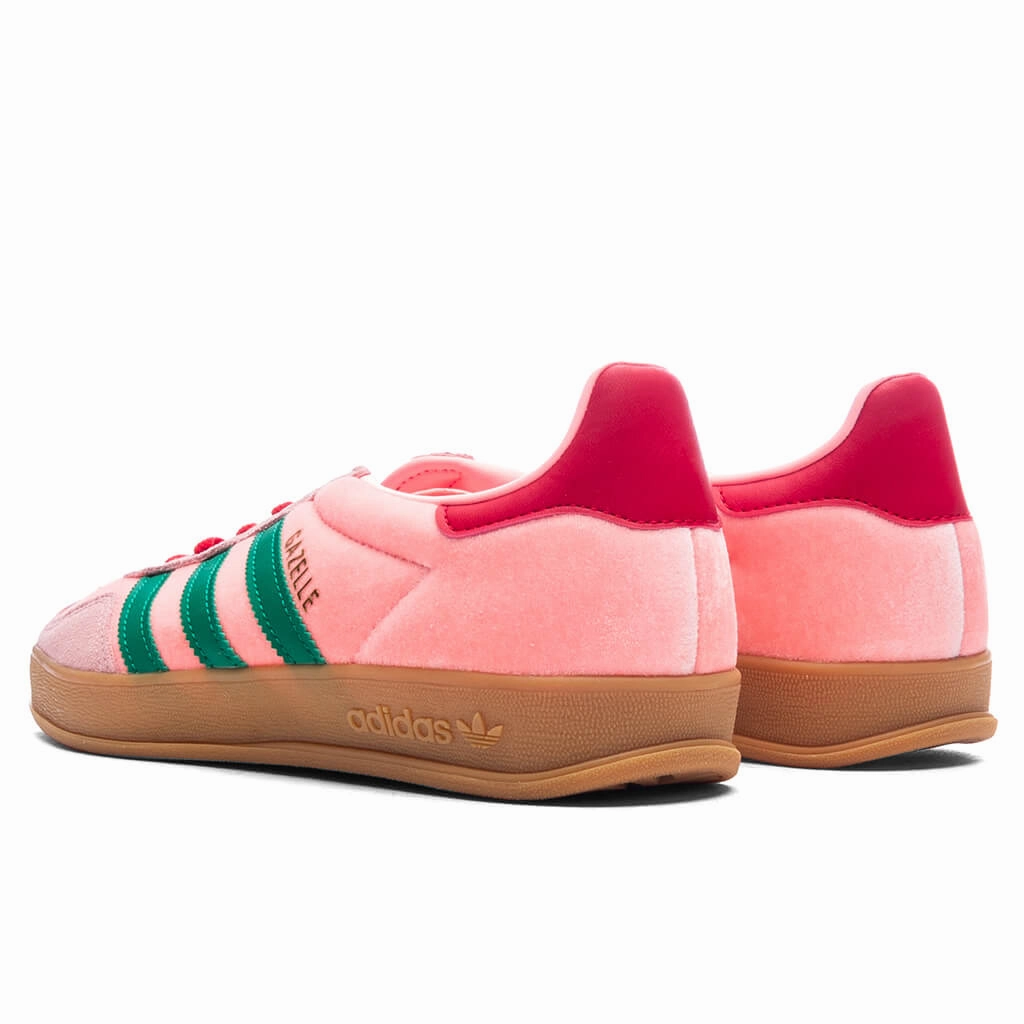 Women's Gazelle Indoor - Court Green/Glow Pink/Gum