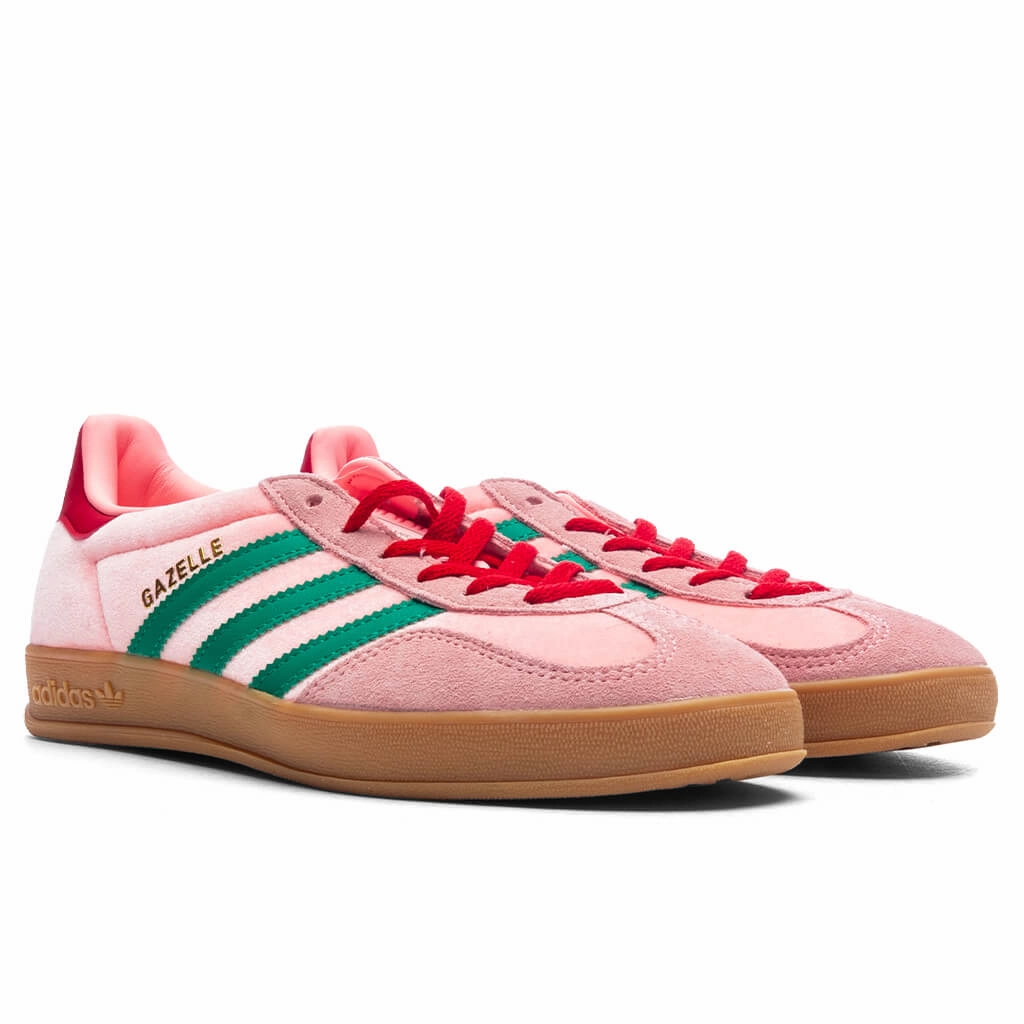 Women's Gazelle Indoor - Court Green/Glow Pink/Gum